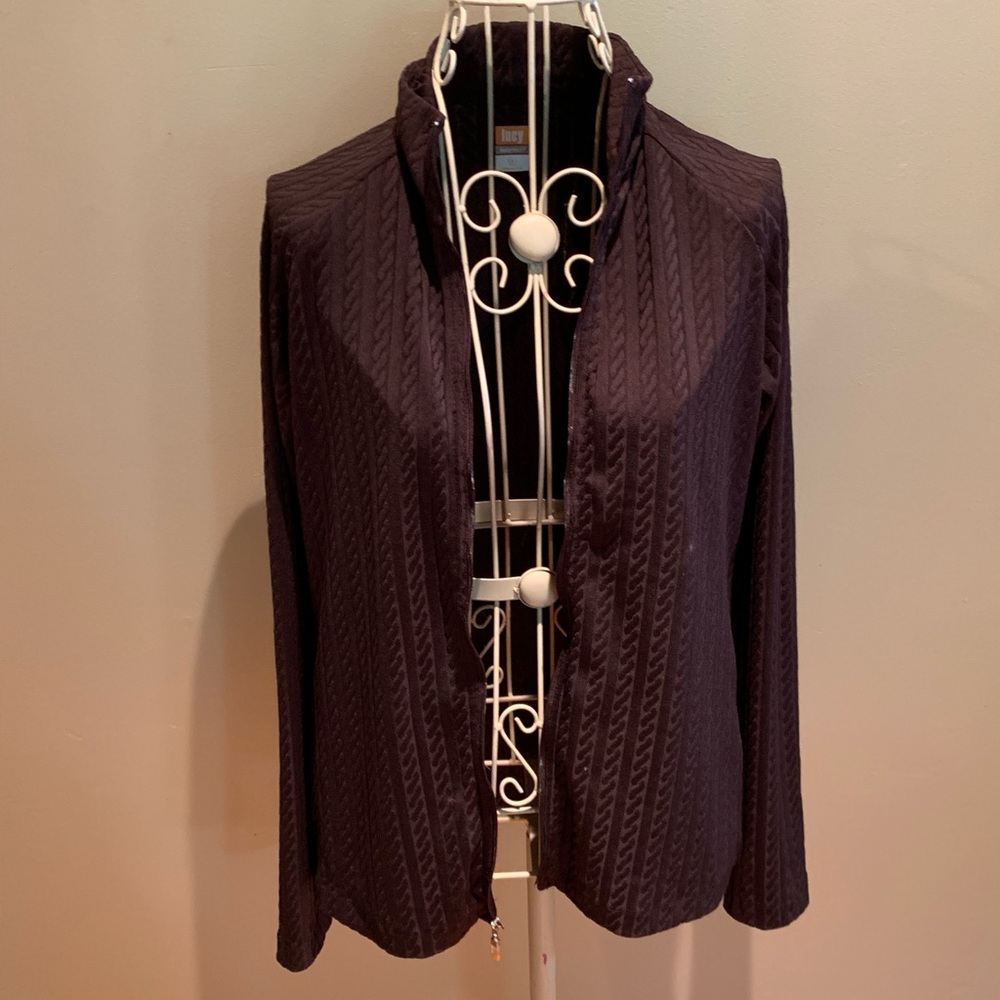 LUCY Tech Brown Athletic Jacket - Full Zip
